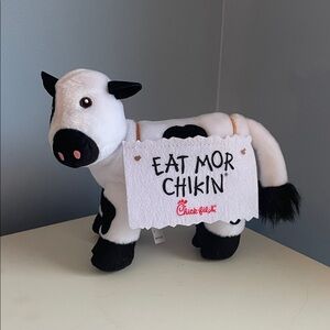 Black and White Cow Plush Toy